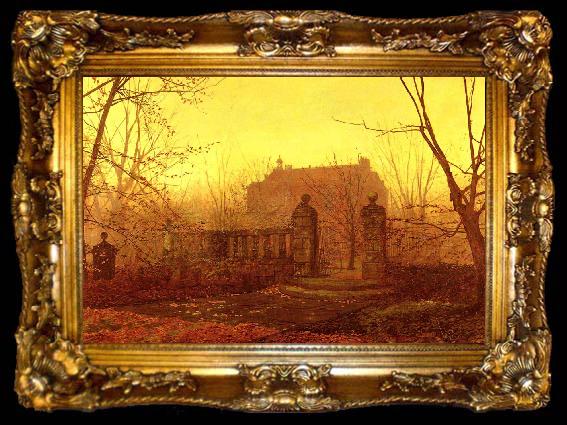 framed  Atkinson Grimshaw Autumn Morning, ta009-2
